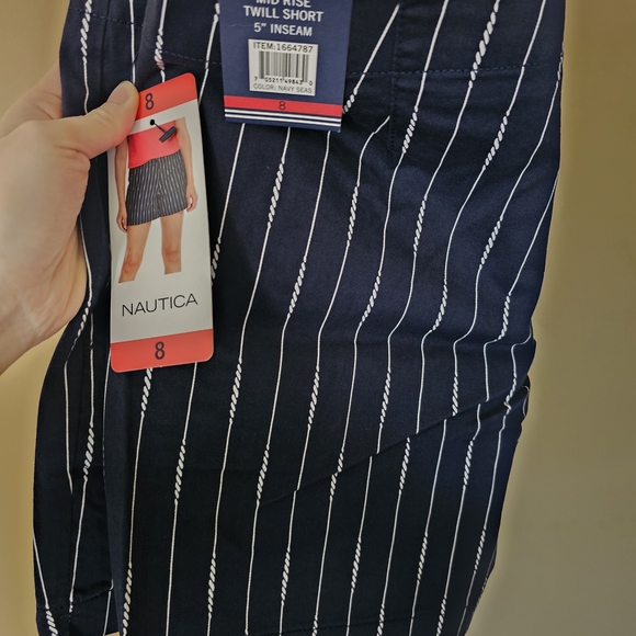 Nautica Pinstripe Shorts - Picture 3 of 7